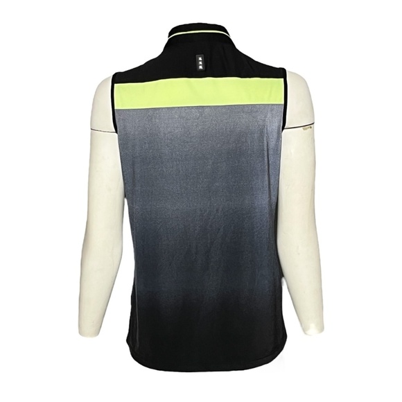 Jamie Sadock Gray Ombre 1/4 Zip Artsy Sleeveless Golf Polo Shirt Tank Top Size M - Picture 3 of 6